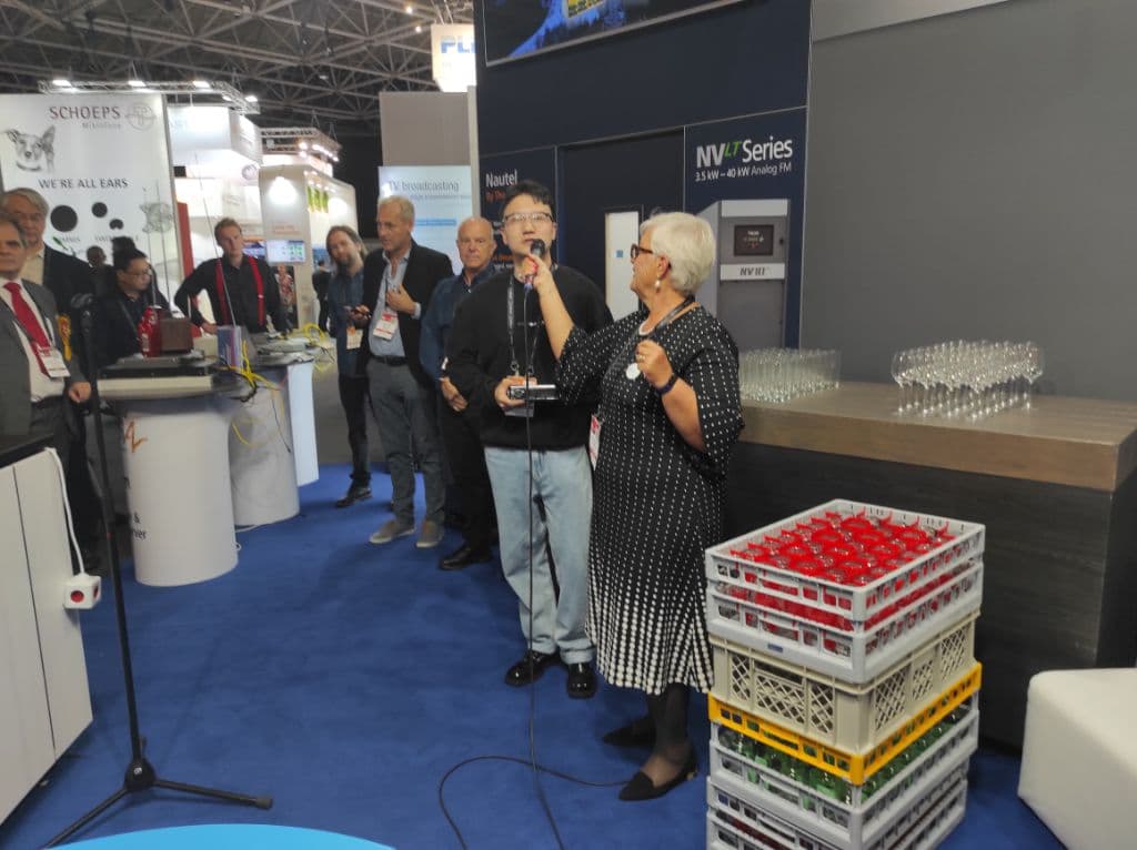 DRM stand at the IBC broadcast exhibition
